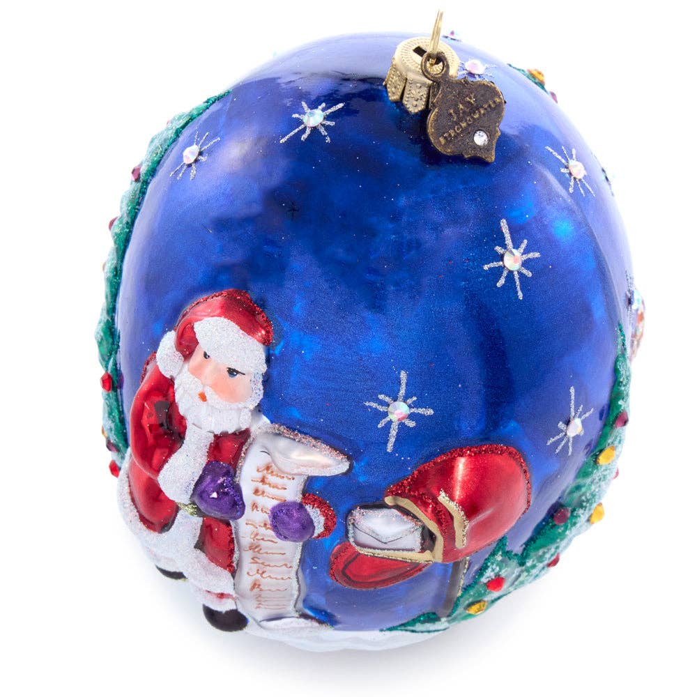 Jay Strongwater - Christmas Delivery Glass Ornament