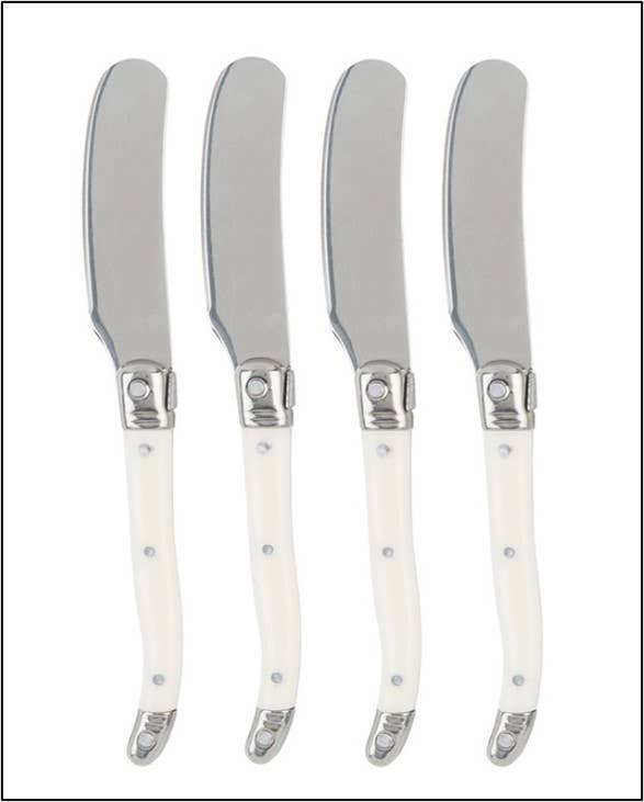French Home - Laguiole 4-Piece Spreader Set with Faux Ivory Handles