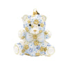Jay Strongwater - Blue Floral Teddy Ornament