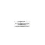 Capucine De Wulf Cleopatra Slice Stacking Ring Set ~ Silver