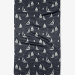 Geometry - Navy Race Day Tea Towel
