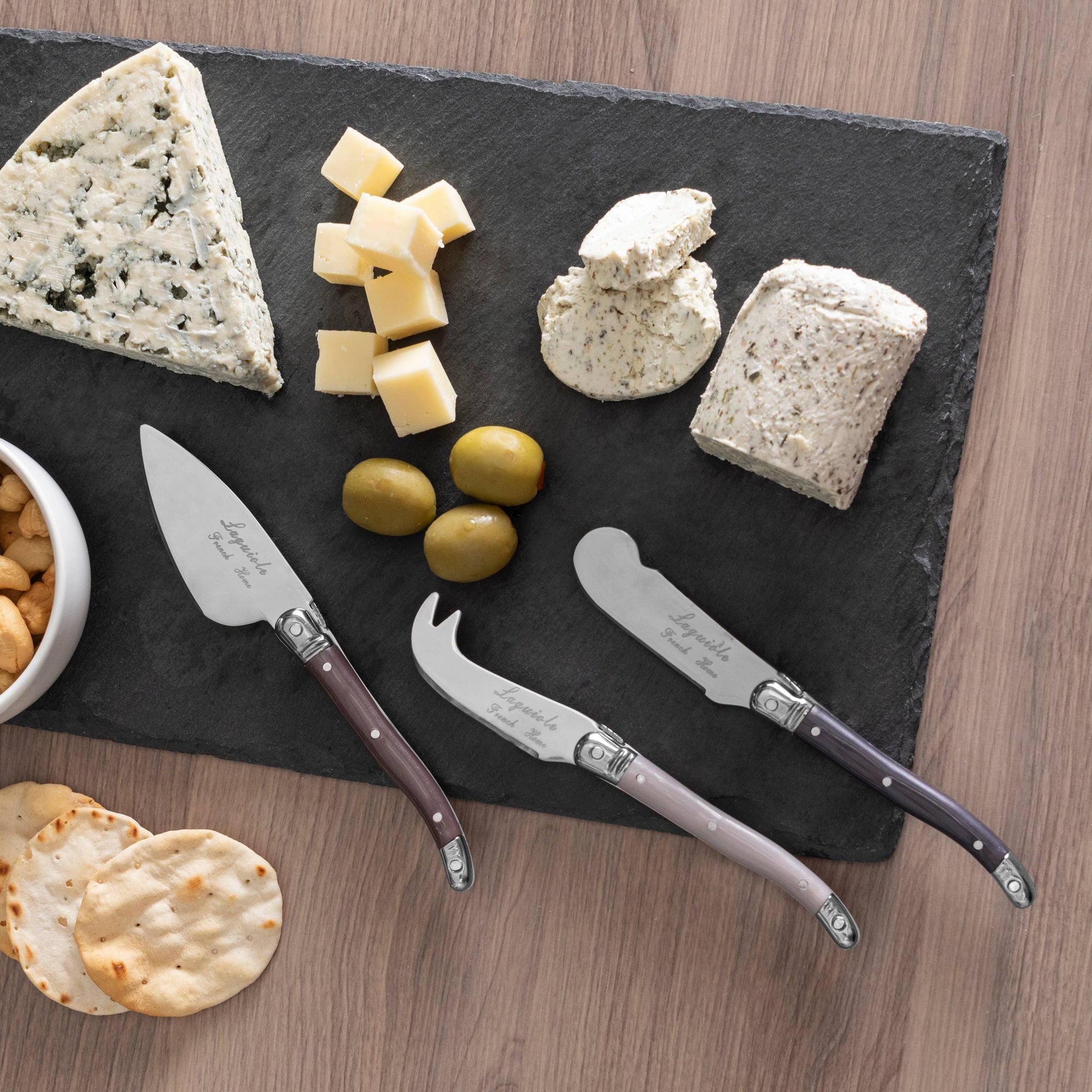 French Home - French Home 3 Piece Laguiole Cheese Knives - Warm Spice