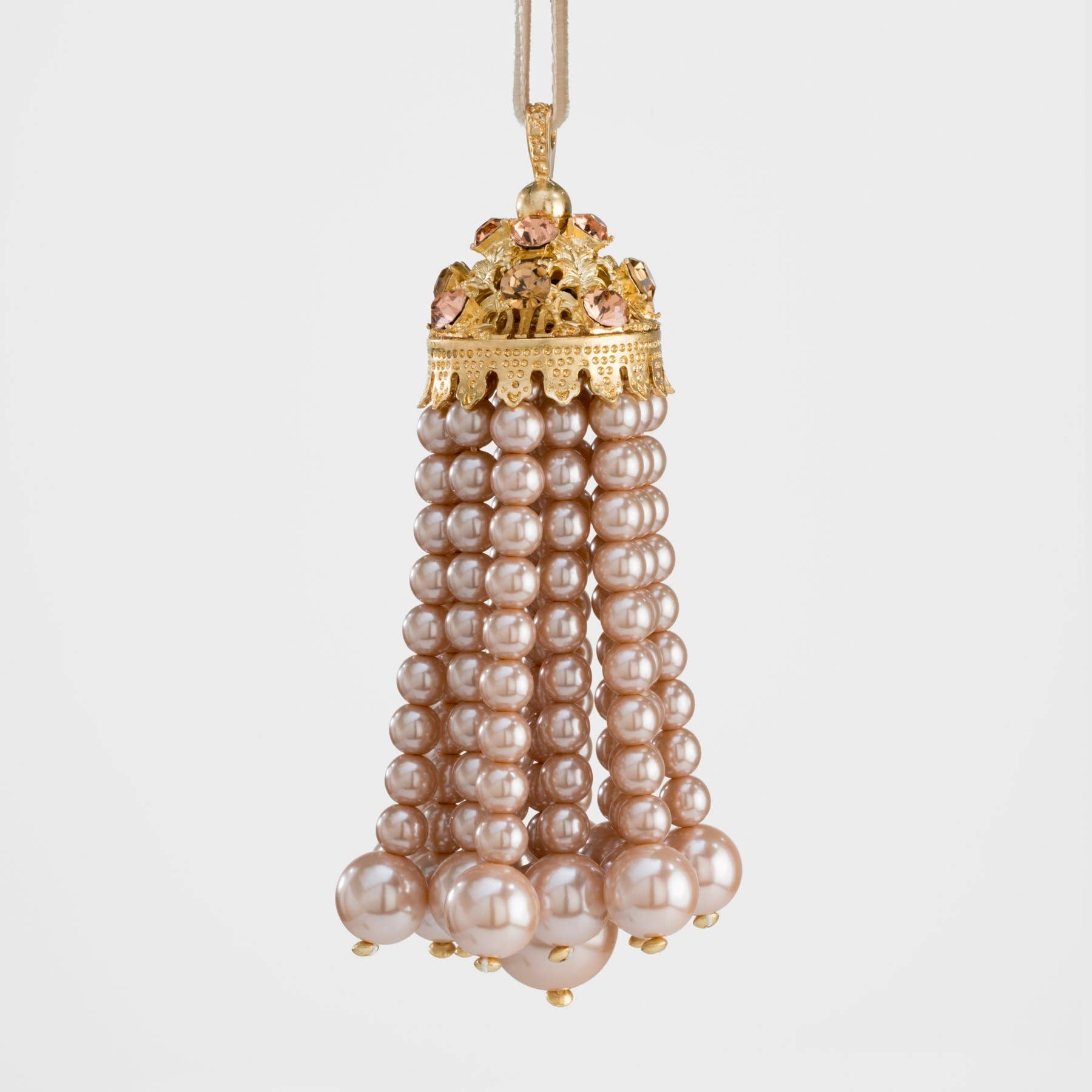 Joanna Buchanan - Hanging pearl tassel,  coco