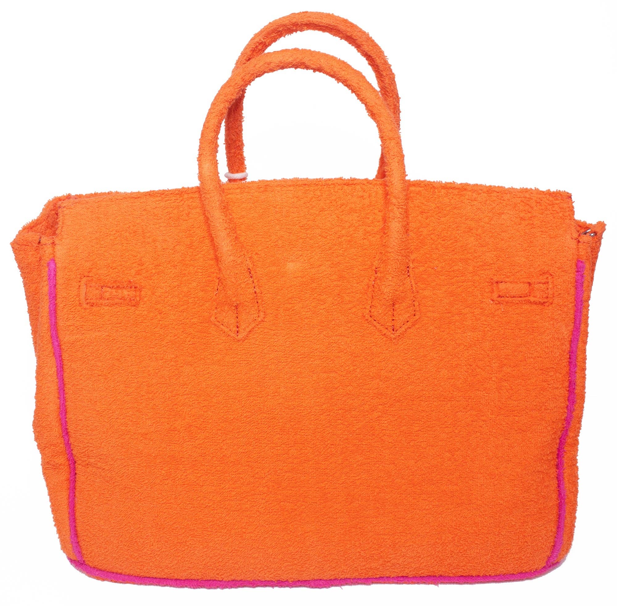 BEACH HAUS - Seaside Terry Tote -Orange Peel Large