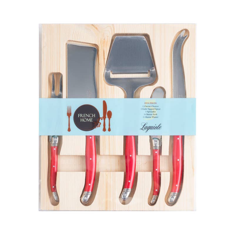 French Home - Laguiole 5 Piece Cheese Knife & Slicer Set