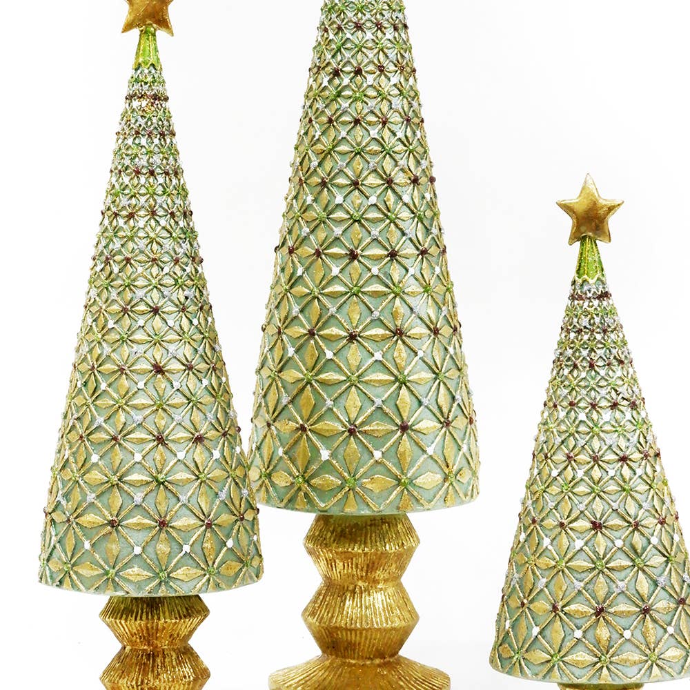 Dekorasyon Gifts  Decor - Diamond Burst Cone Tree (New Moon)