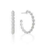 Capucine De Wulf Berry Medium Hoop Earrings ~ Silver