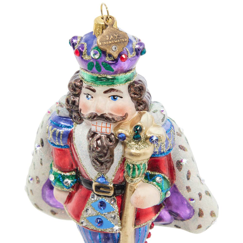 Jay Strongwater - Fancy Nutcracker Glass Ornament