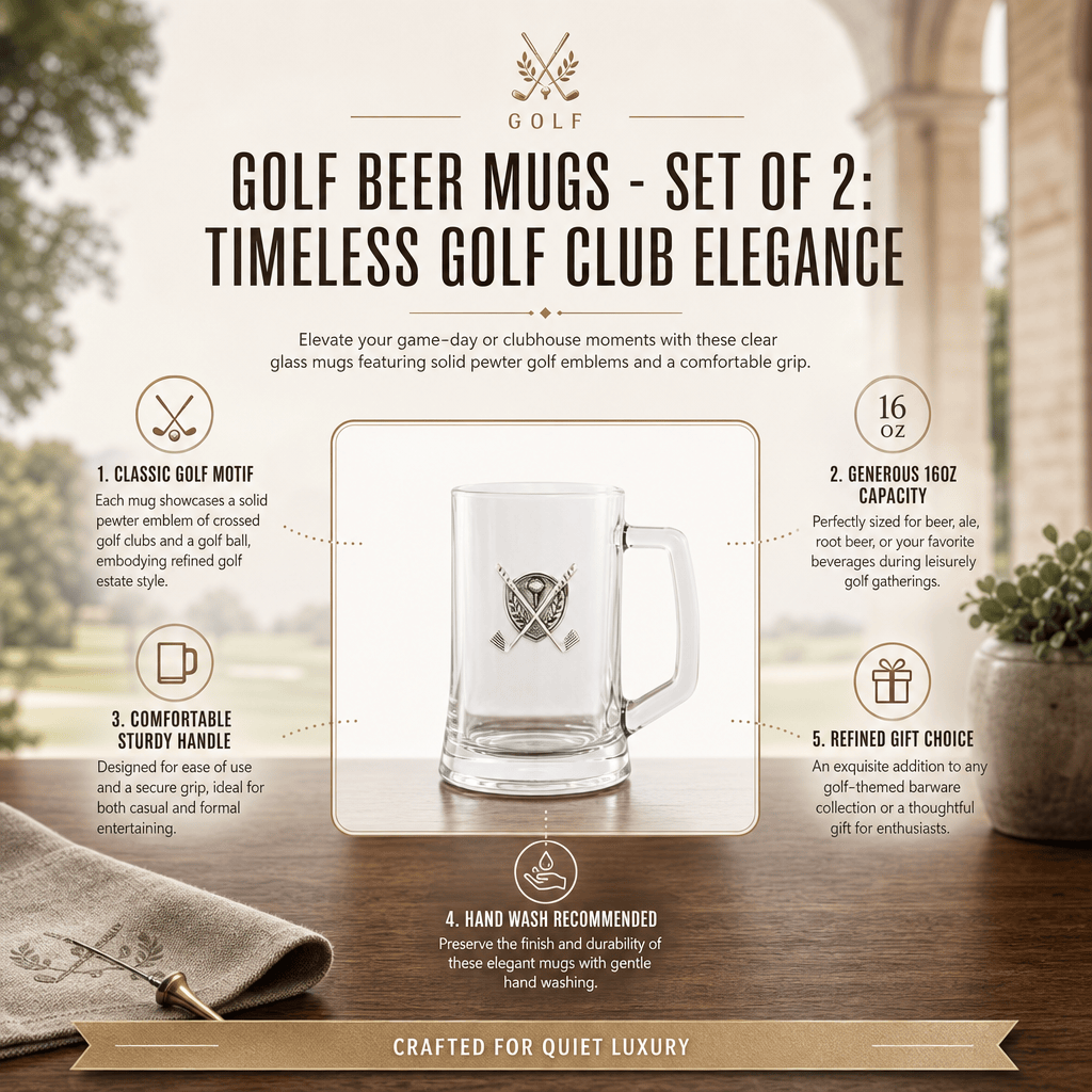 Golf  Beer Mugs - Set of 2