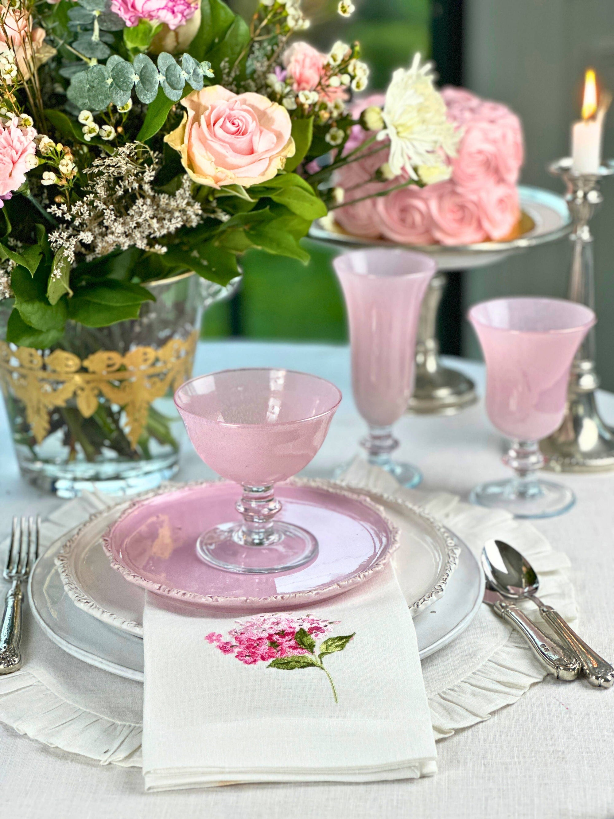 Arte Italica & Crown Linen Designs - Rialto Water/Wine Glass