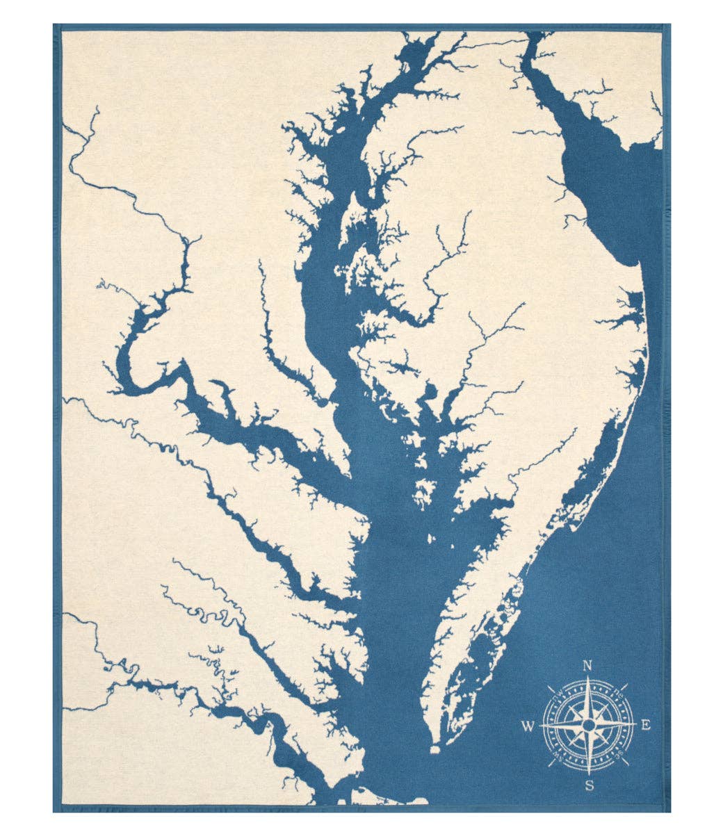 ChappyWrap - Chesapeake Bay Map Blanket
