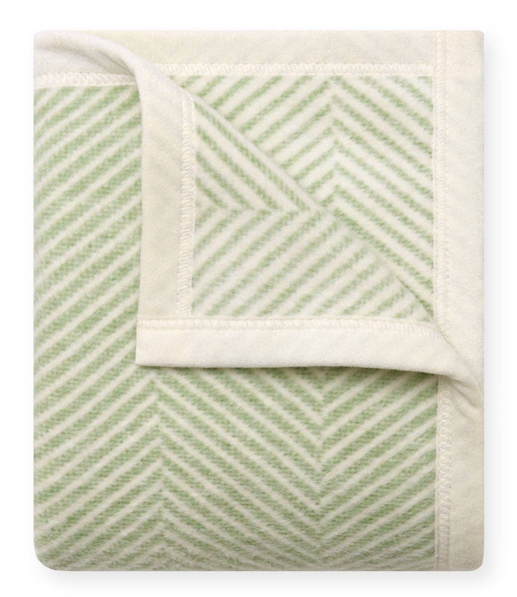 ChappyWrap - Harborview Herringbone Sprout Green Mini Blanket