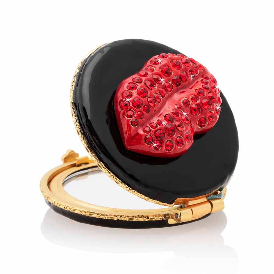 Jay Strongwater - Monroe Lip Compact Black & Red