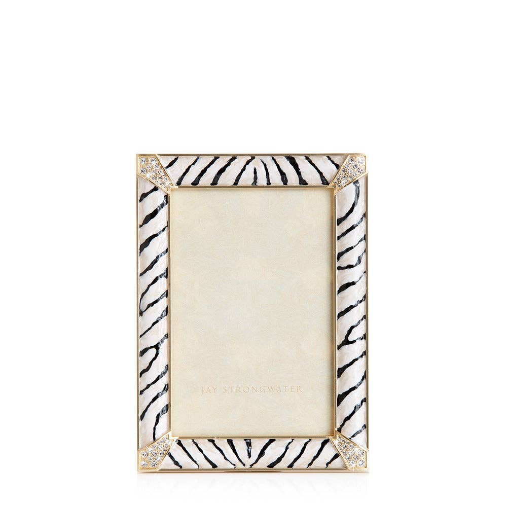 Jay Strongwater - 4” x 6” Lavinia Frame - Zebra