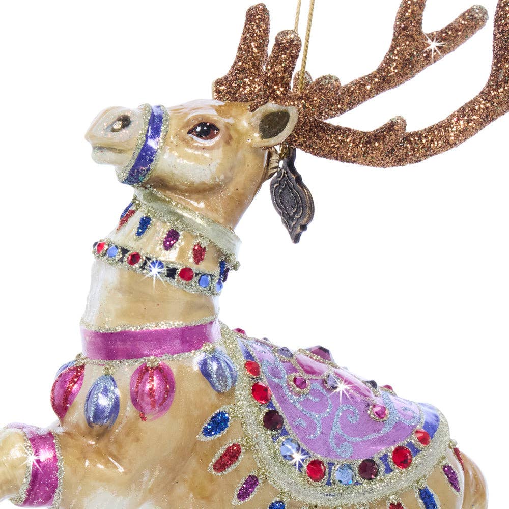 Jay Strongwater - Prancer Glass Ornament