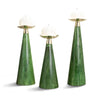 LADORADA - Emerald Maize Trio Candleholder Set