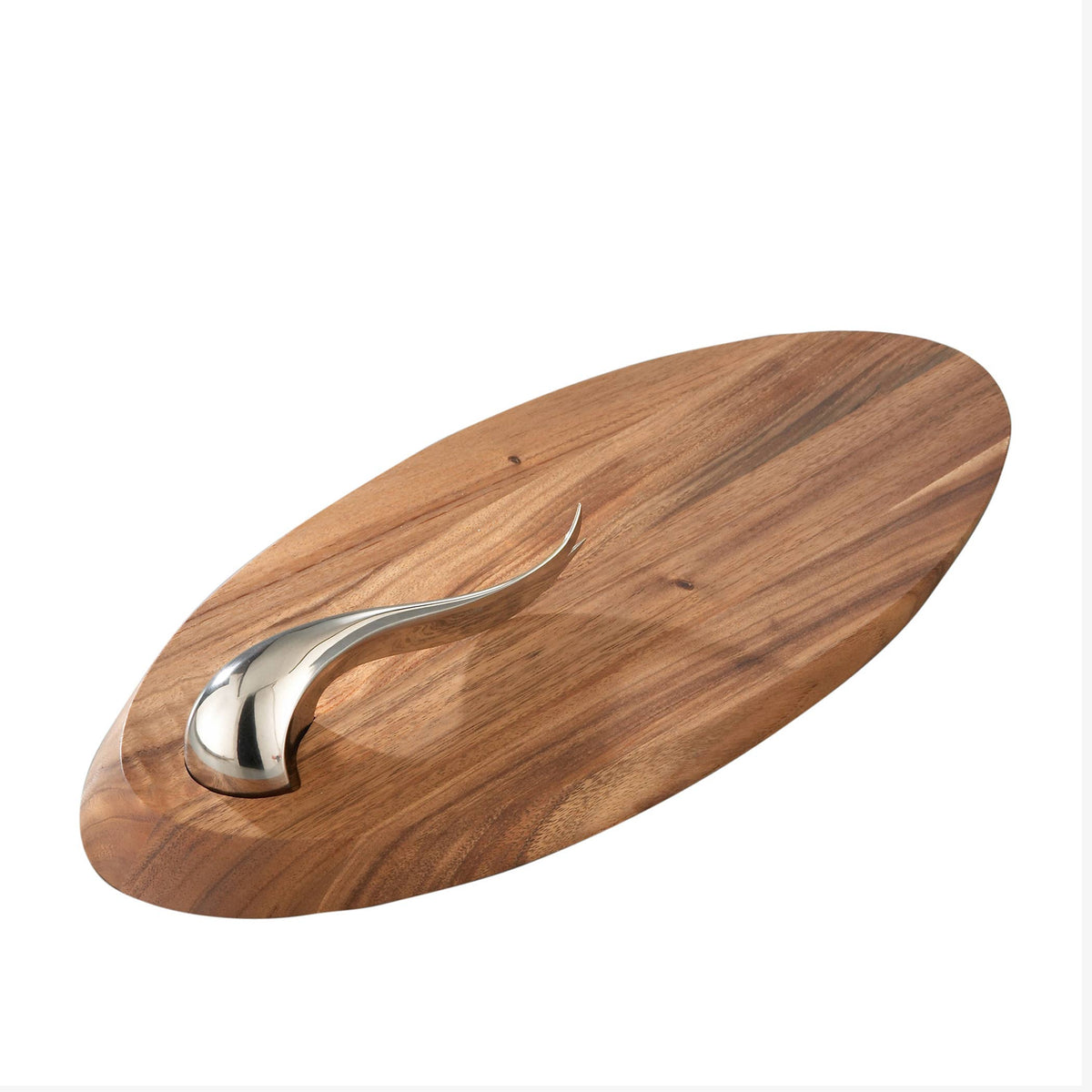 Nambe - Swoop Cheese Board w/ Knife