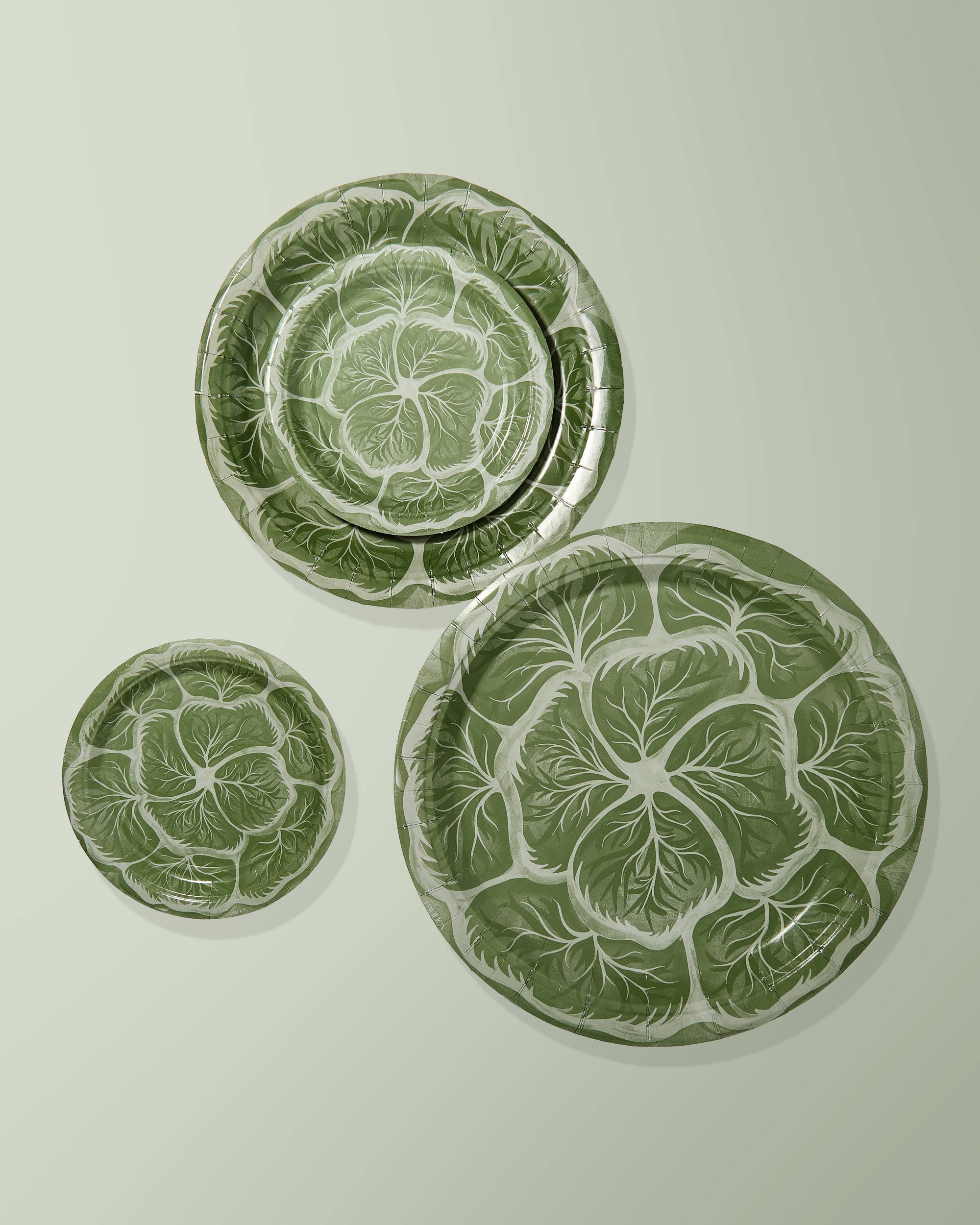 Pavilion Paper - Mini Hors D'oeuvre Cabbage Paper Plates Set of 8