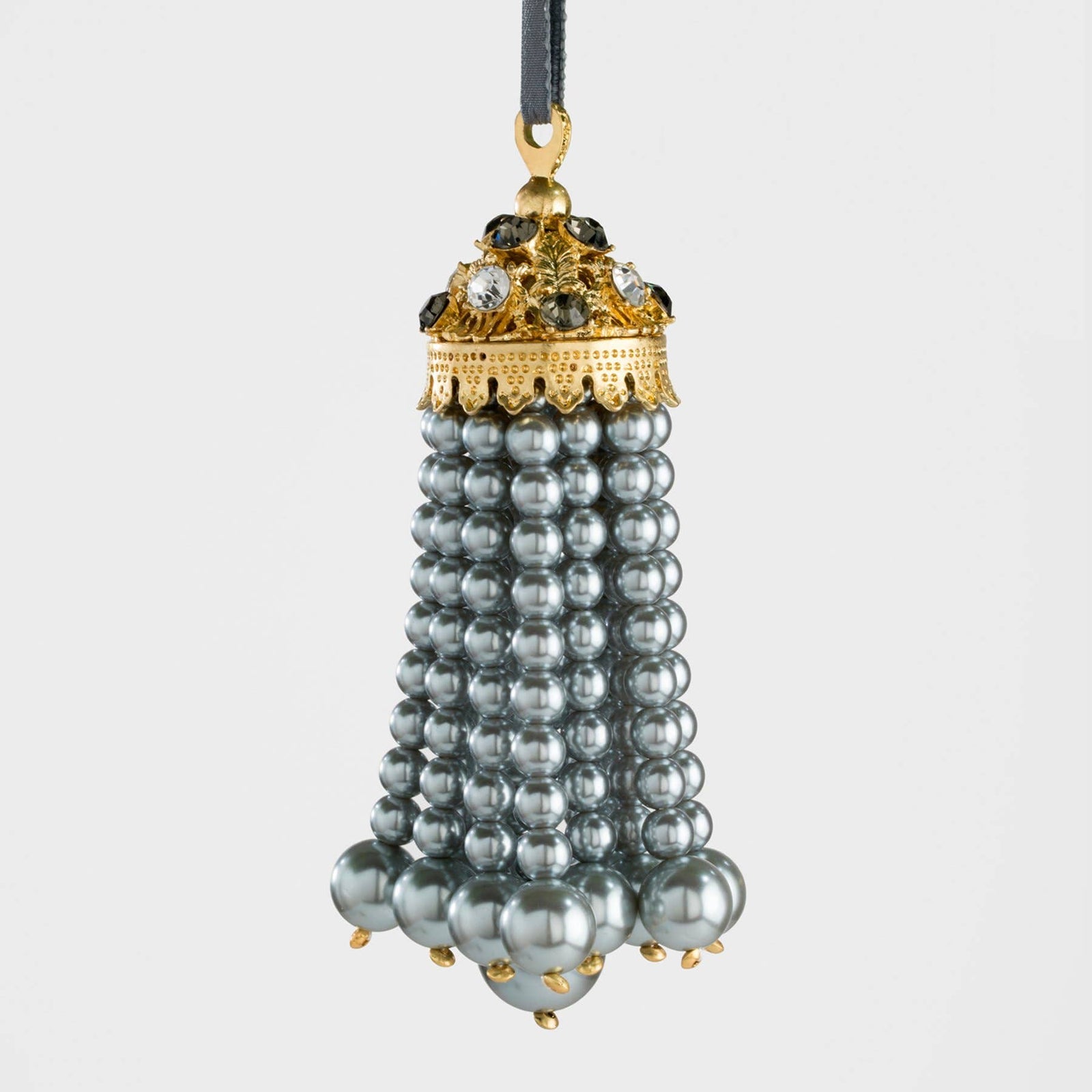 Joanna Buchanan - Hanging pearl tassel, grey