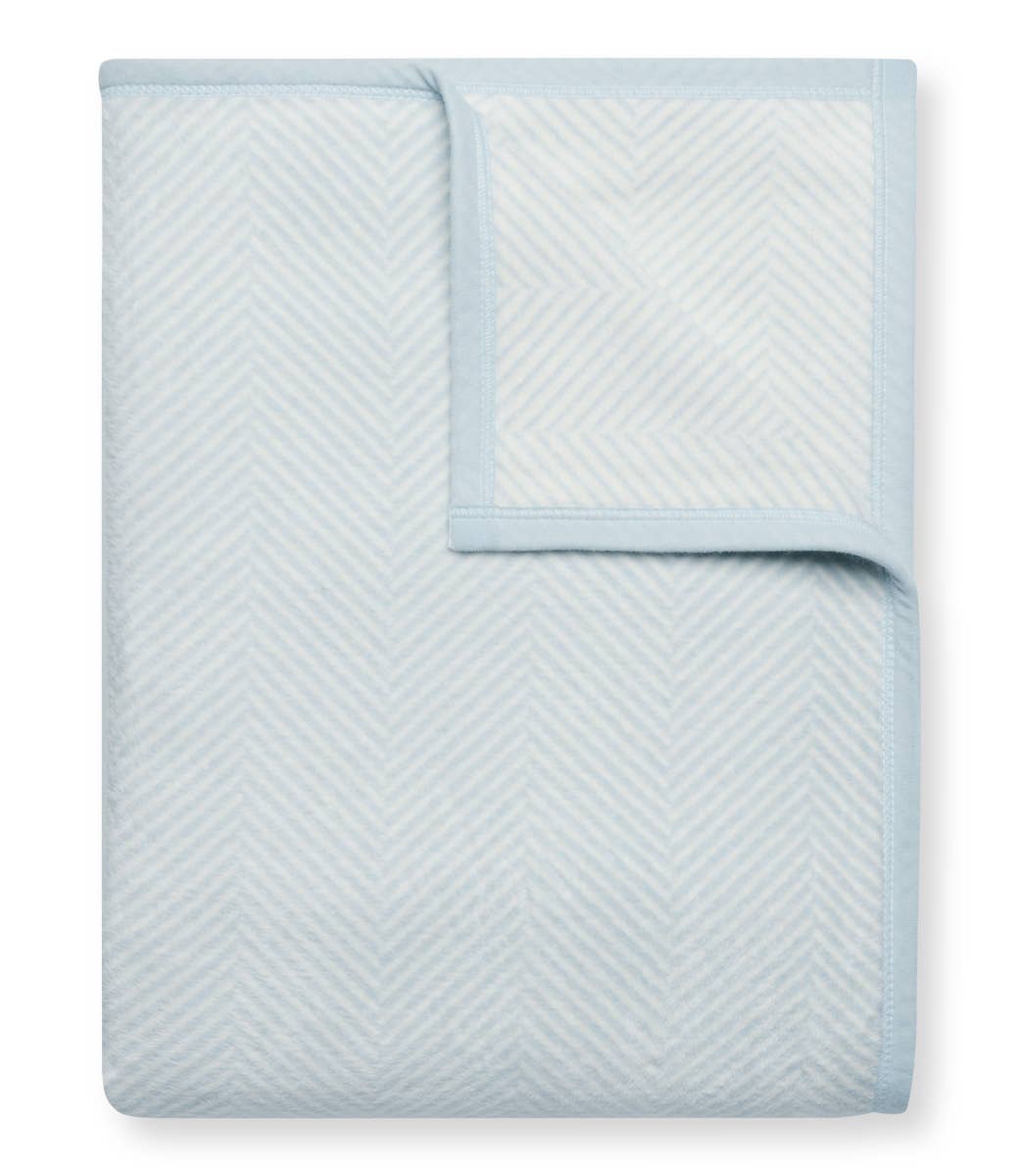 ChappyWrap - Harborview Herringbone Sky Blanket