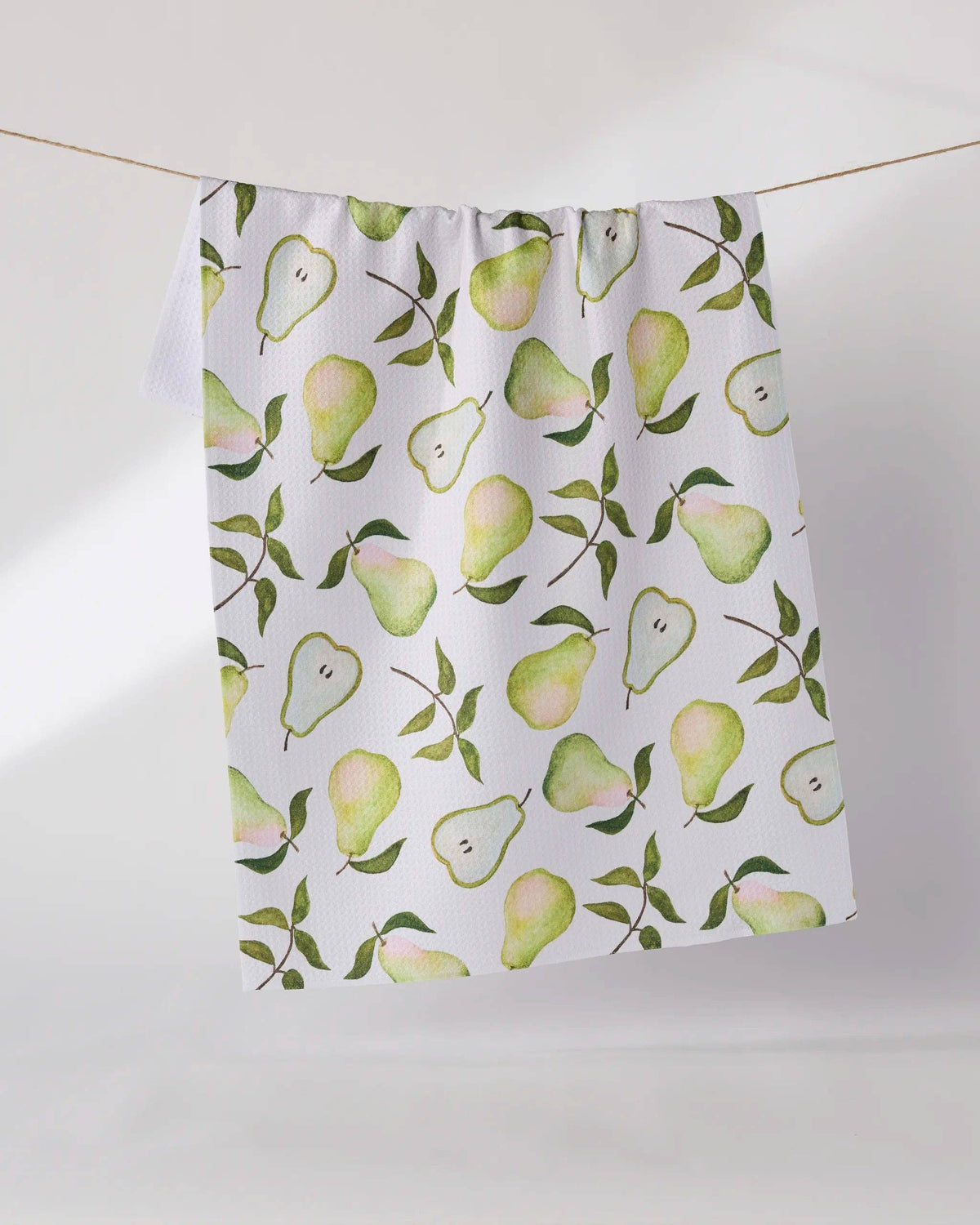 Geometry - Pearwood Tea Towel
