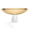 ANNA New York - Coluna Fruit Bowl, Carrara Marble & Gold