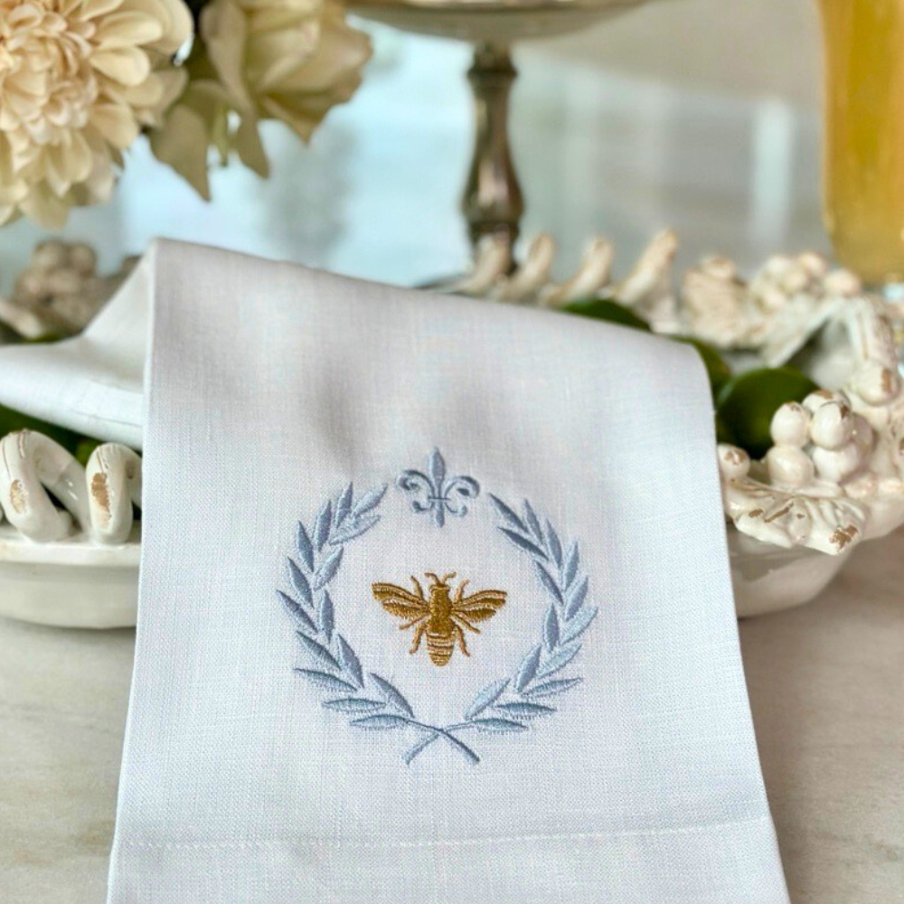 Arte Italica & Crown Linen Designs - Italian Bee Linen Towel