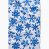 Geometry - Snowy Days Blue Tea Towel