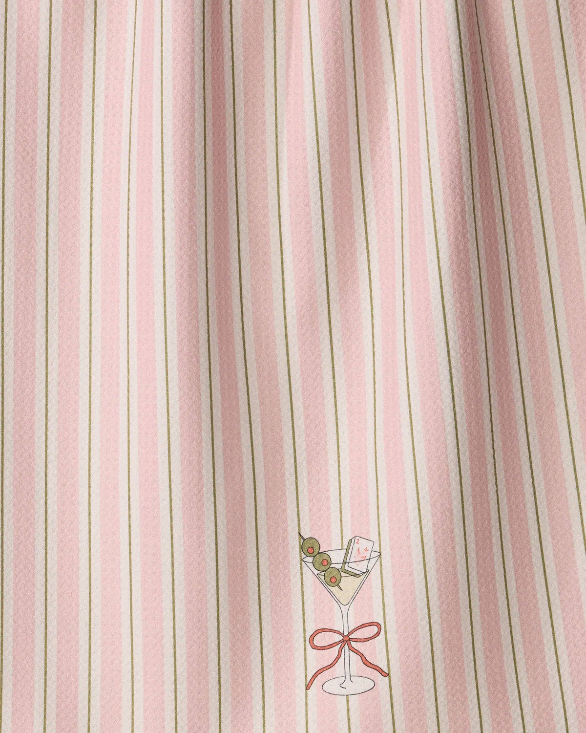 Geometry - Martini Stripe Tea Towel - Mahjong