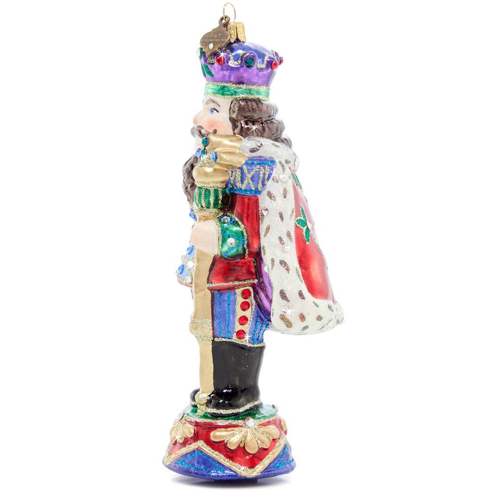 Jay Strongwater - Fancy Nutcracker Glass Ornament