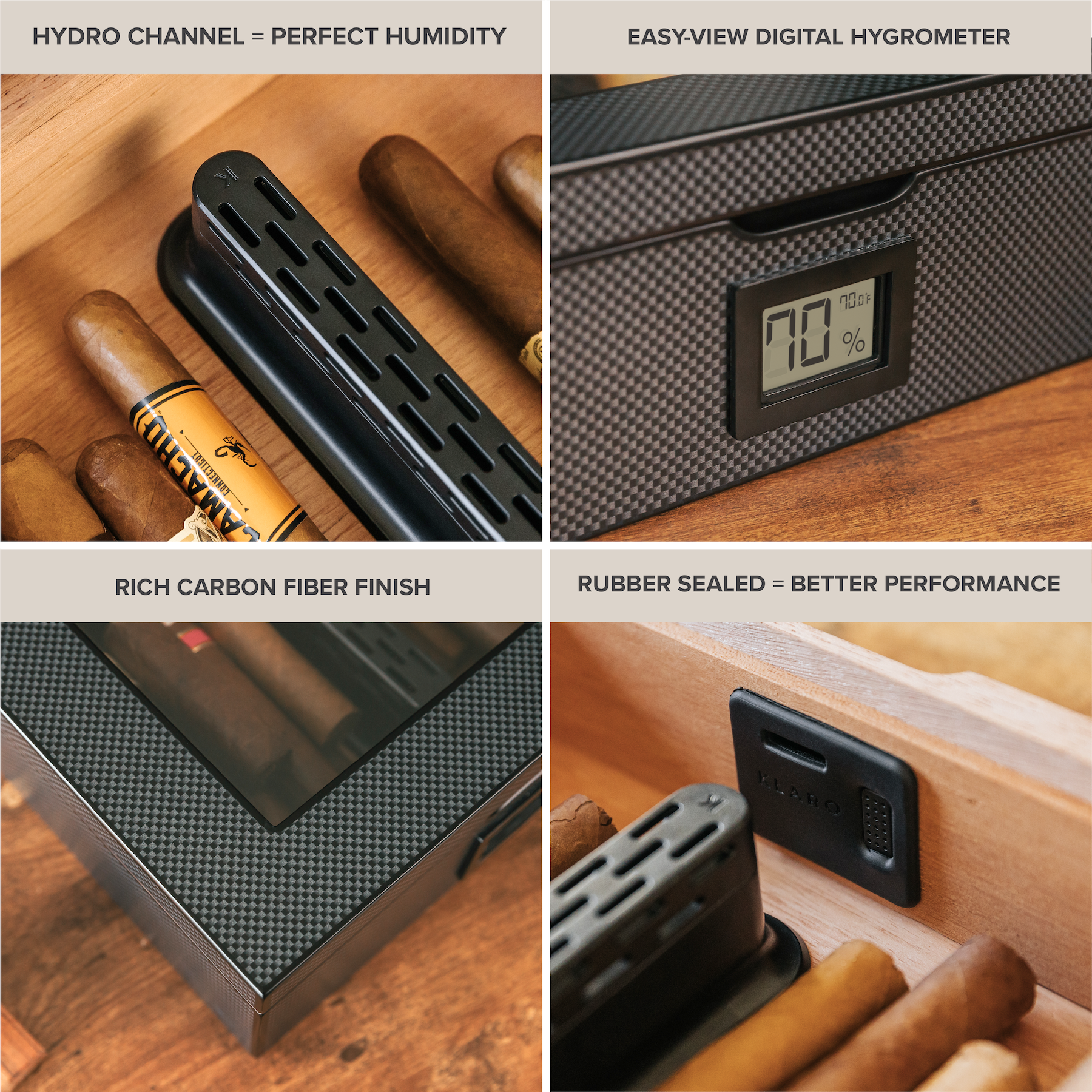 Case Elegance - MAG Humidor - Carbon Fiber