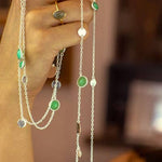Sophie Deschamps Bijoux - Marga chain and fine stone necklace (SCHMA54)