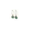 Sophie Deschamps Bijoux - CREOLE ANAHITA, saphir serti plaqué or (BOHO1)