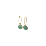 Sophie Deschamps Bijoux - CREOLE ANAHITA, saphir serti plaqué or (BOHO1)