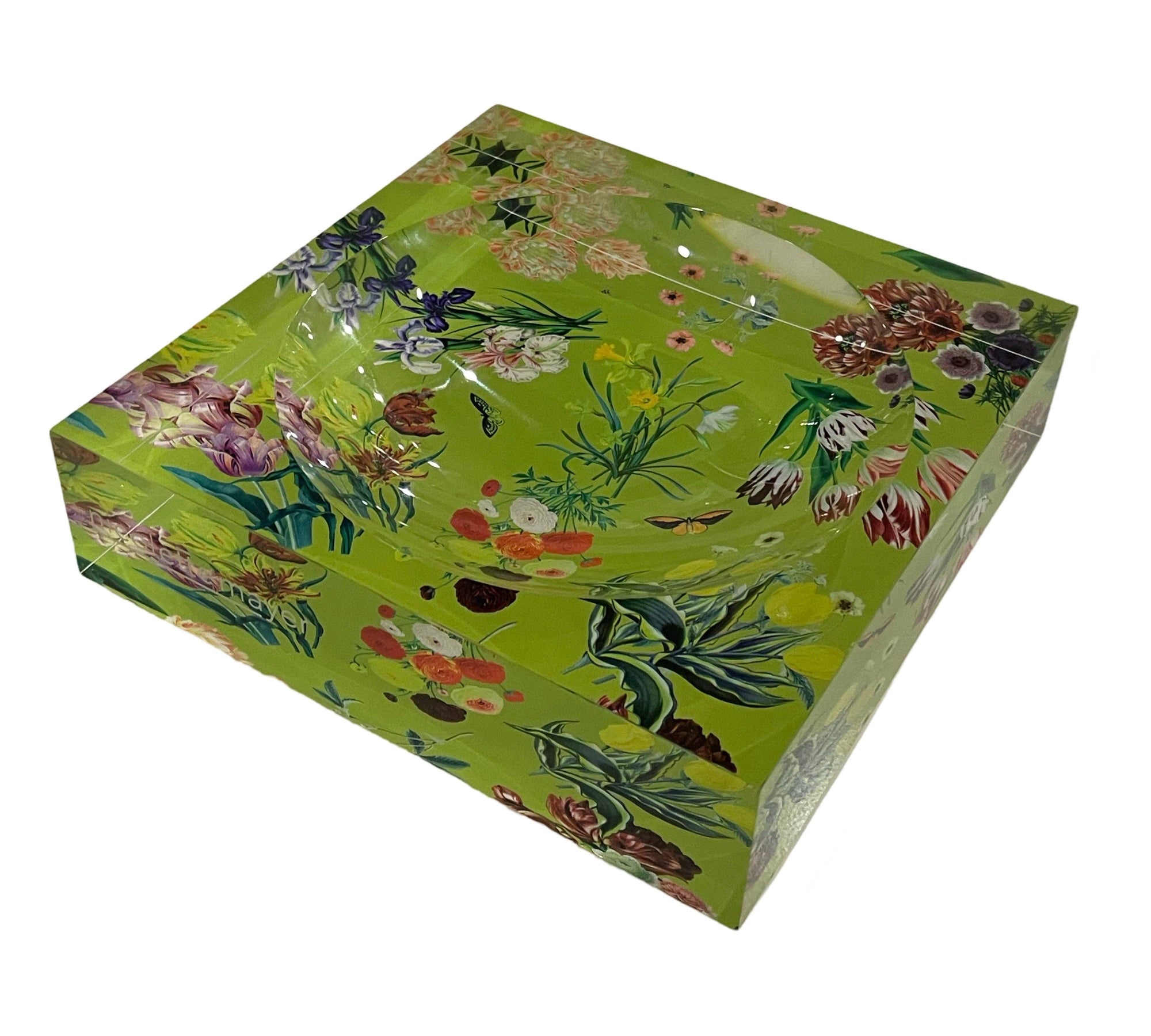 Nicolette Mayer - Flora Fauna Fontana Acrylic Candy Catchall Dish