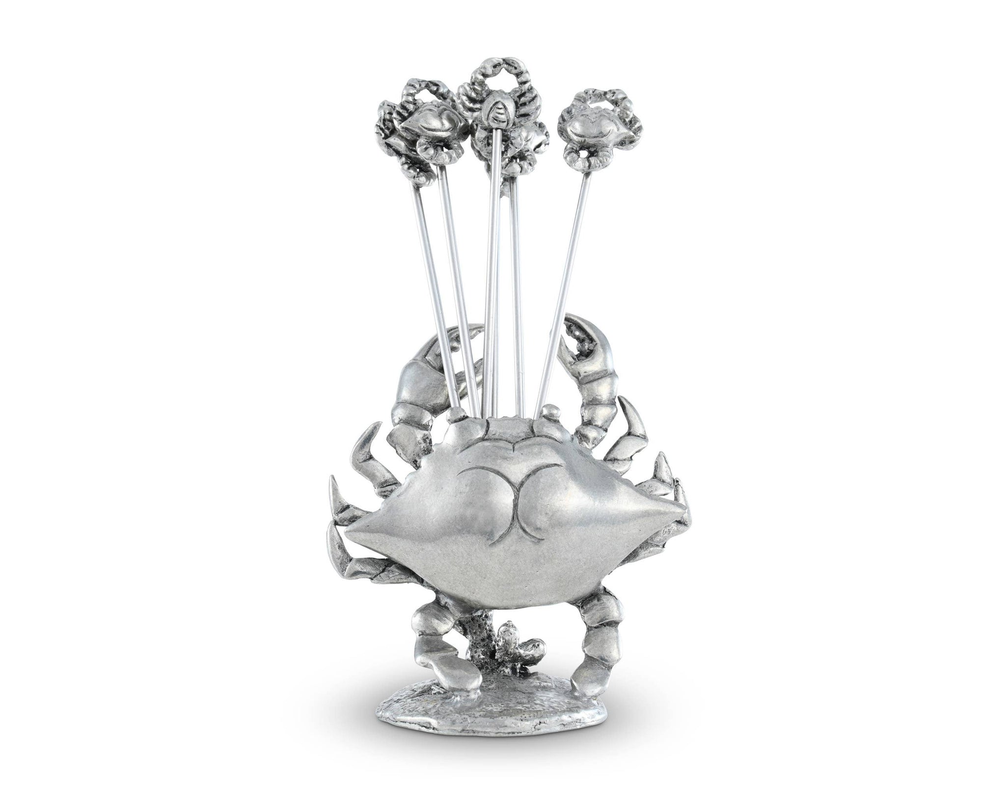 Vagabond House - Pewter Blue Crab Cheese Pick Set