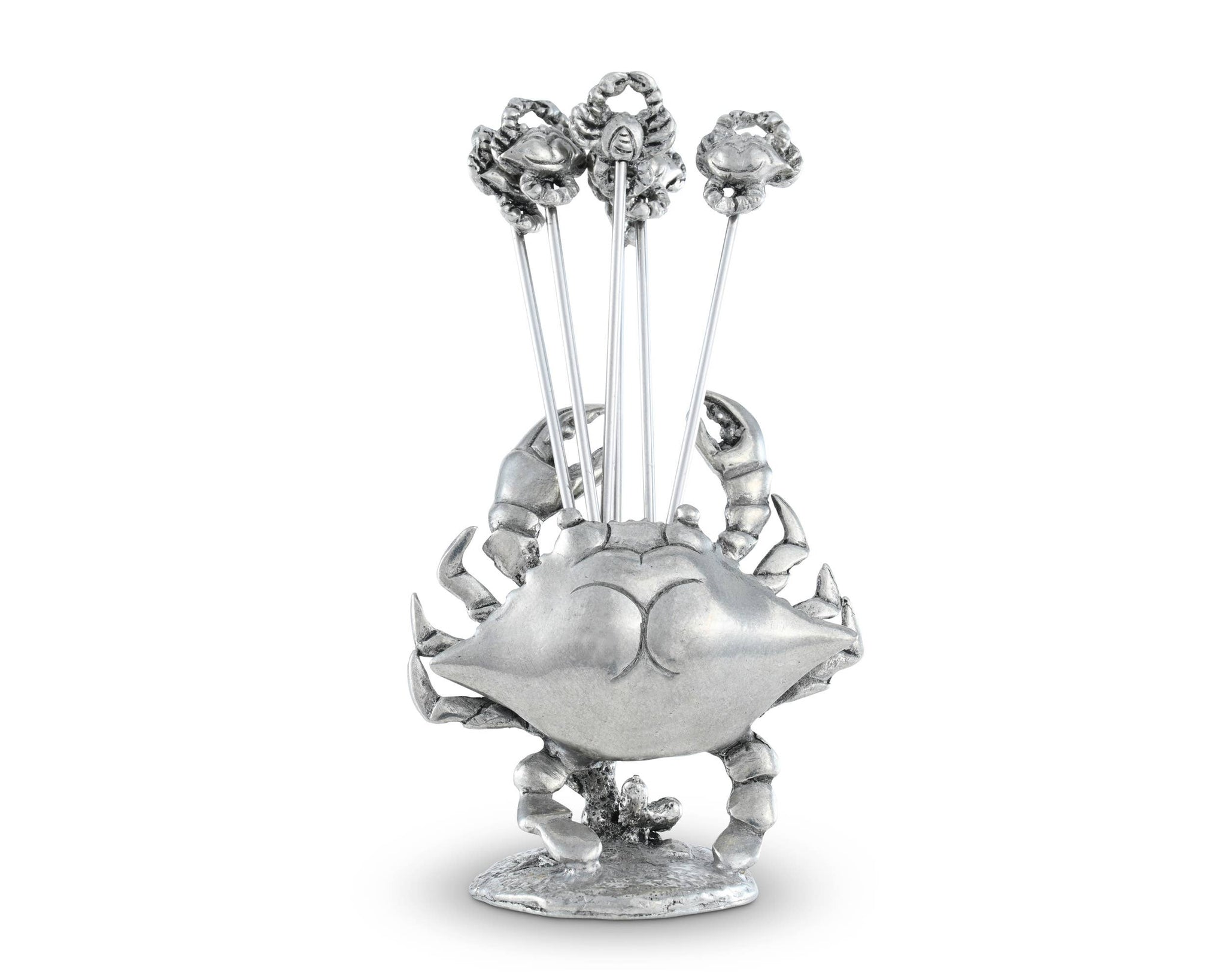 Vagabond House - Pewter Blue Crab Cheese Pick Set