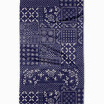 Geometry - Blossoming Bandanna Blue Tea Towel