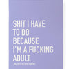 Classy Cards Creative - Fucking Adult Notebook