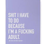 Classy Cards Creative - Fucking Adult Notebook