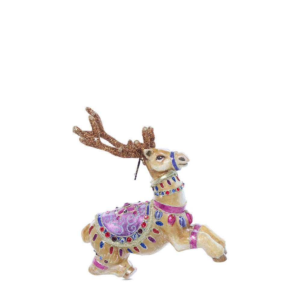 Jay Strongwater - Prancer Glass Ornament
