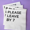Katherine Designs & Co. - Please leave by 7 Cocktail Napkins, funny gift, table filler
