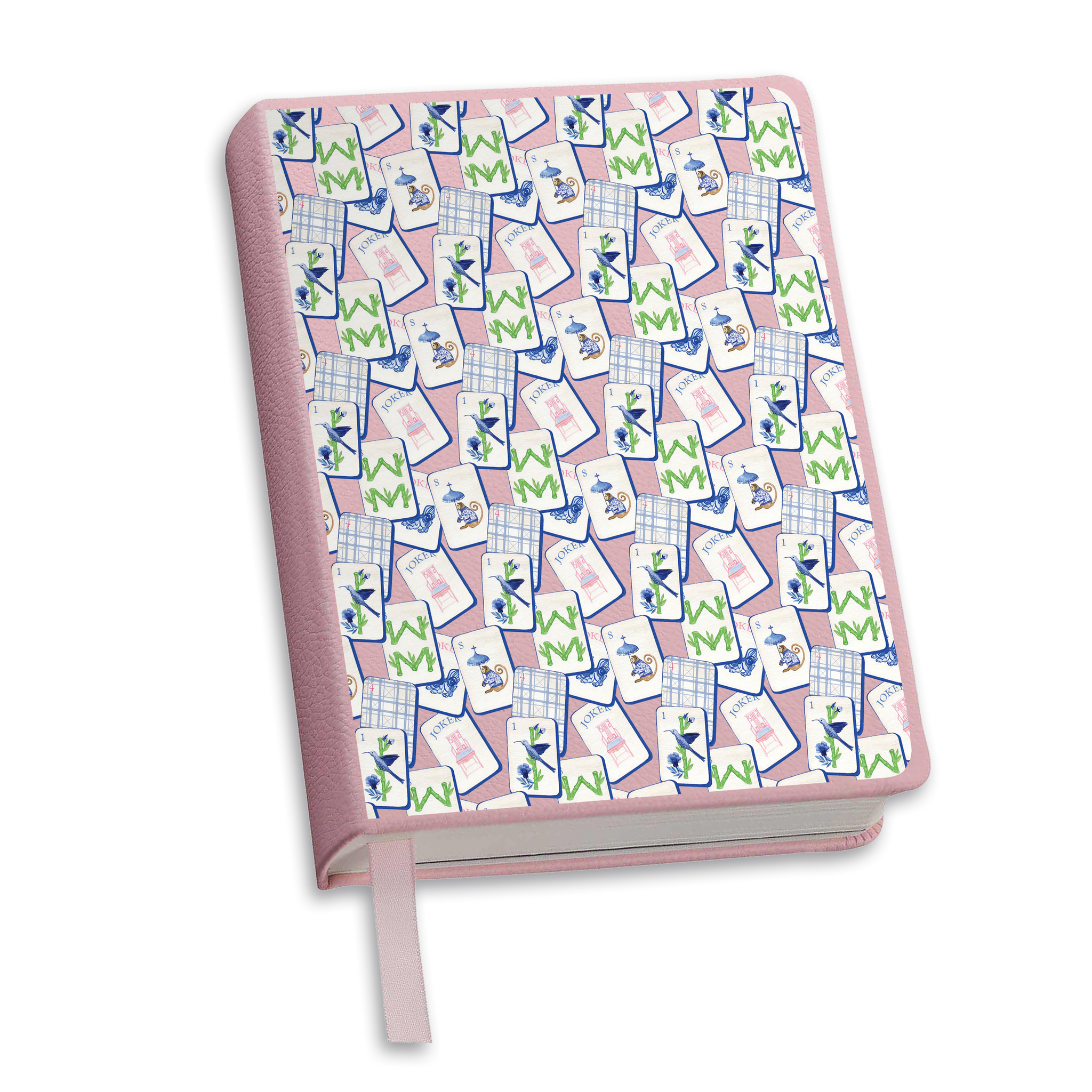 Toss Designs - Journal (Pink) - Mahjong repeat