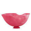 Large Fruit Bowl Rose Pink Resin