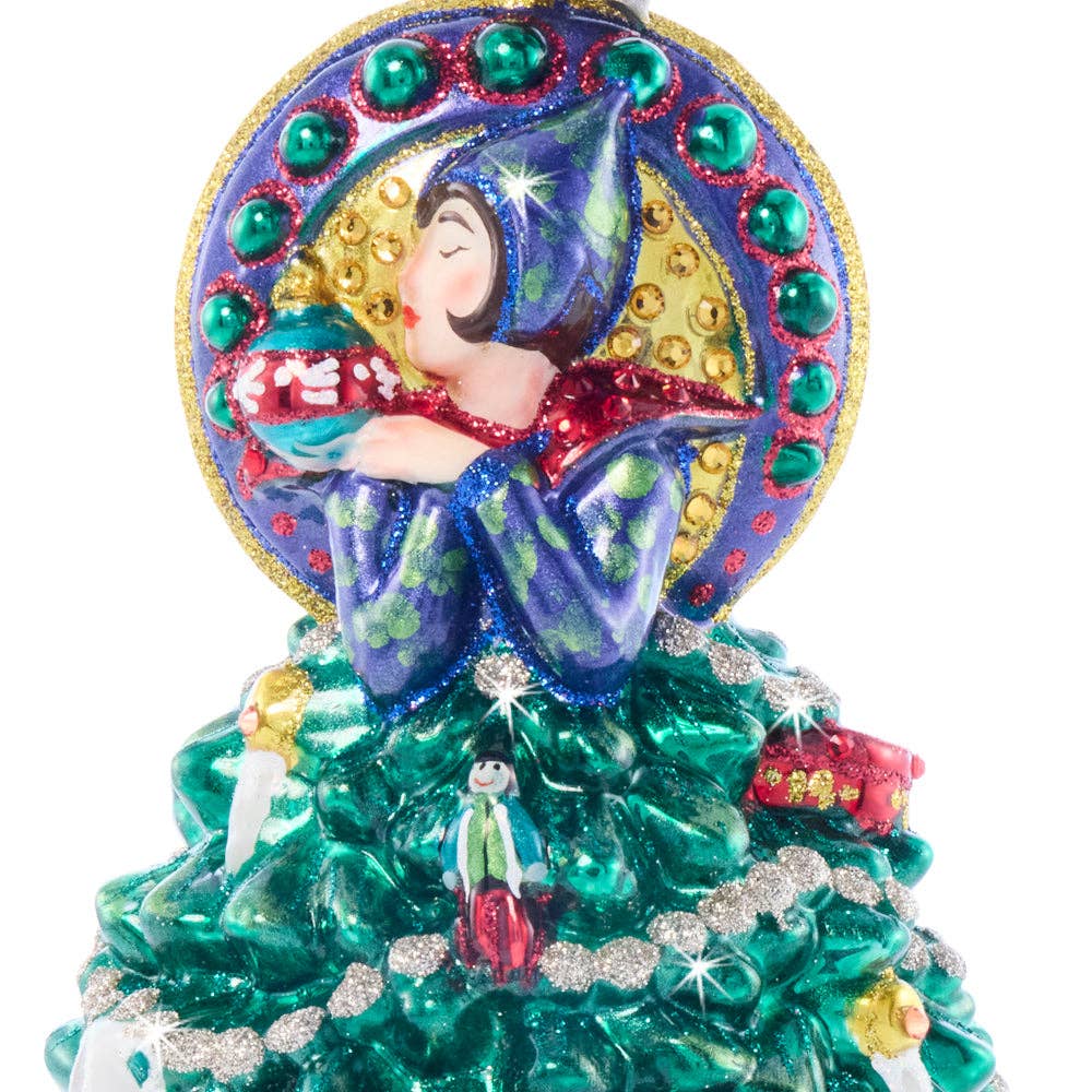 Jay Strongwater - Nouveau Christmas Glass Ornament
