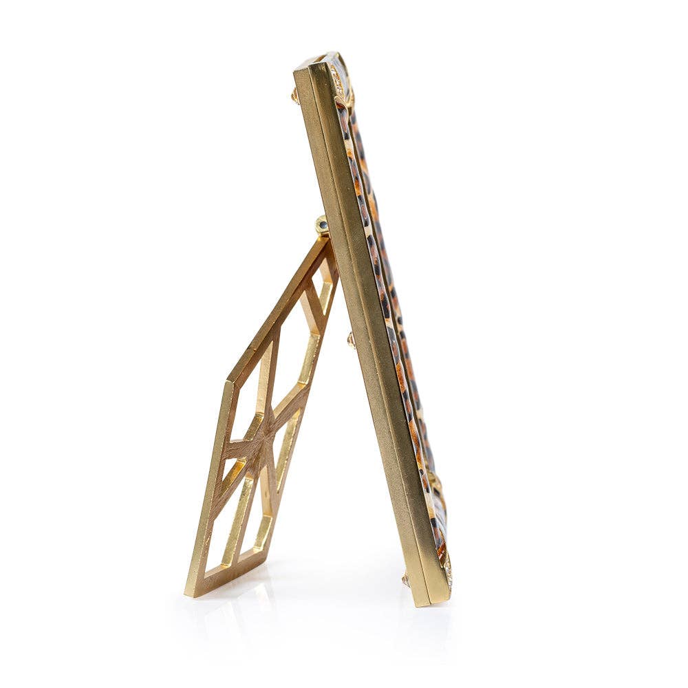 Jay Strongwater - 4” x 6” Lavinia Frame - Leopard