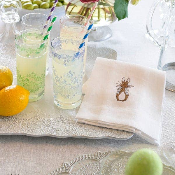 Arte Italica & Crown Linen Designs - Peter Rabbit Linen Towel - Easter