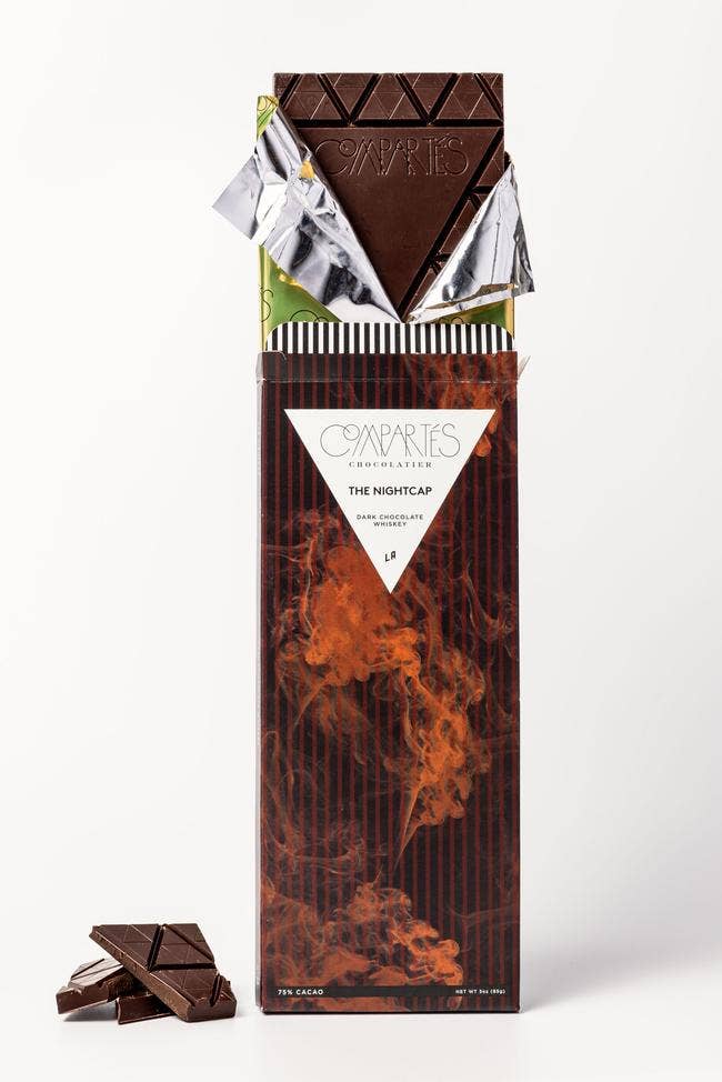 Compartes Chocolate - Nightcap Whisky Dark Chocolate Bar