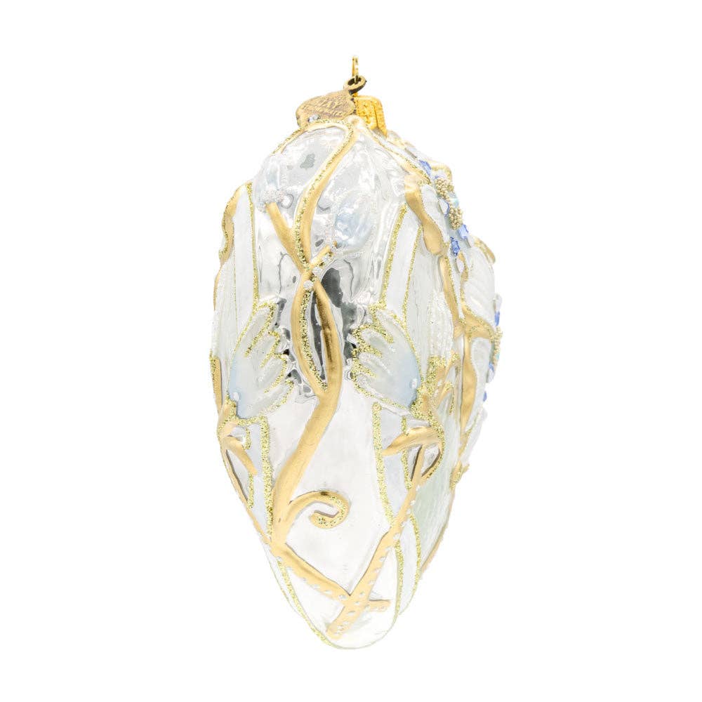 Jay Strongwater - Floral Opal Heart Ornament