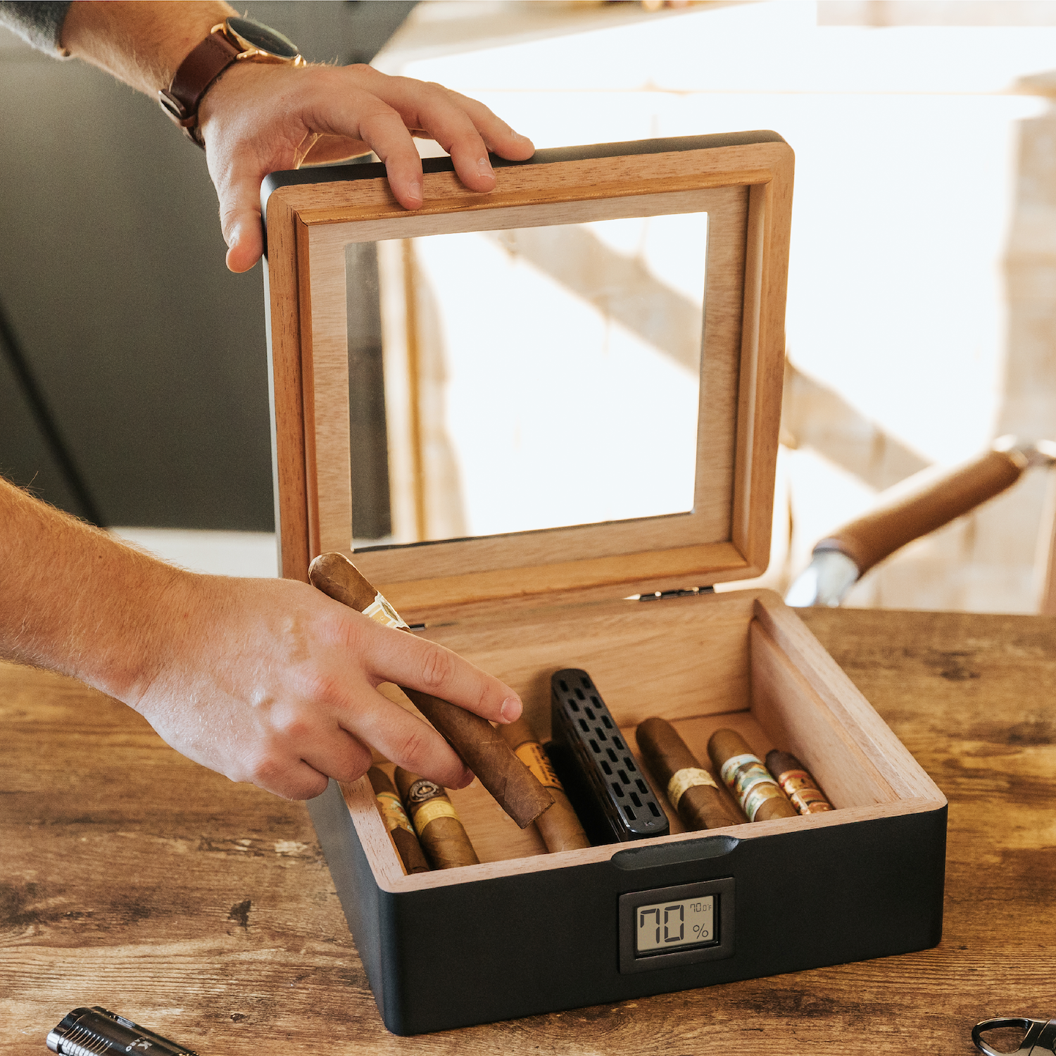 Case Elegance - MAG Humidor - Matte Black